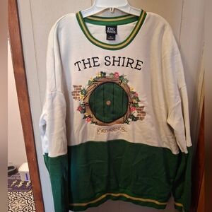The Shire Green and White Sweatshirt by Lord of the Rings